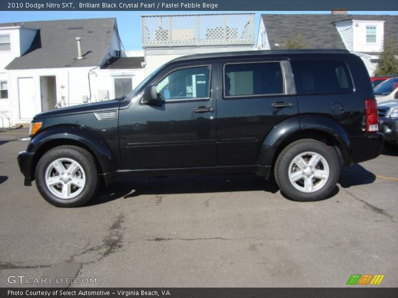 Brilliant Black Crystal Pearl / Pastel Pebble Beige 2010 Dodge Nitro SXT
