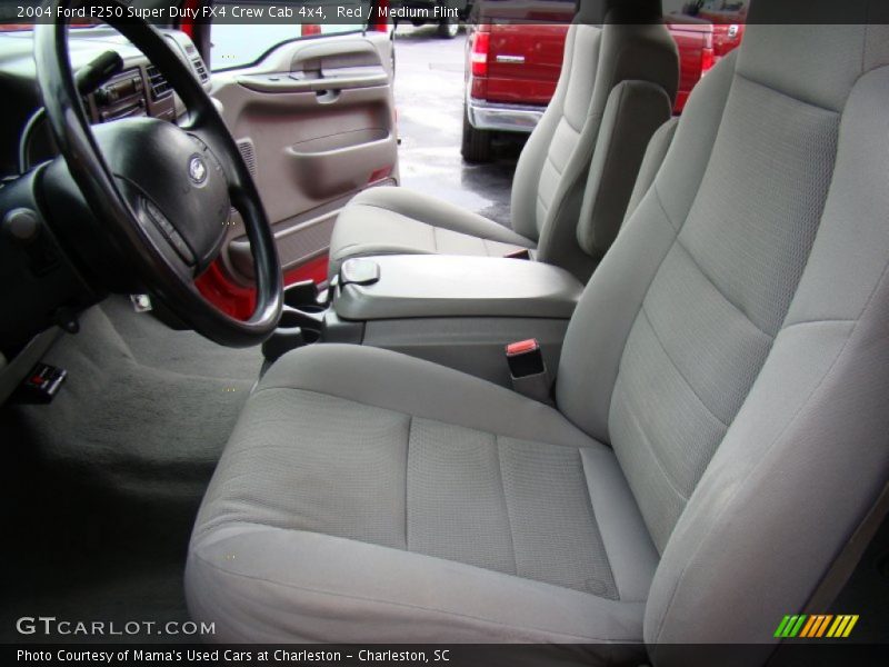 Red / Medium Flint 2004 Ford F250 Super Duty FX4 Crew Cab 4x4