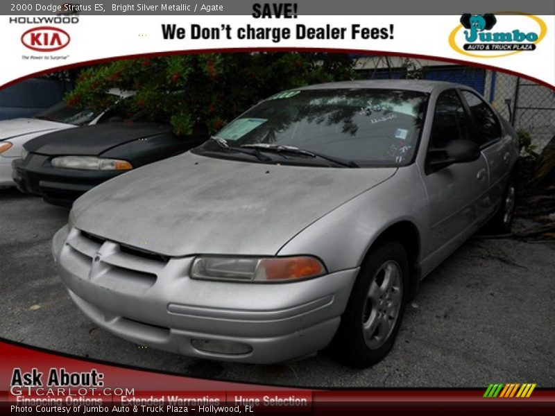Bright Silver Metallic / Agate 2000 Dodge Stratus ES