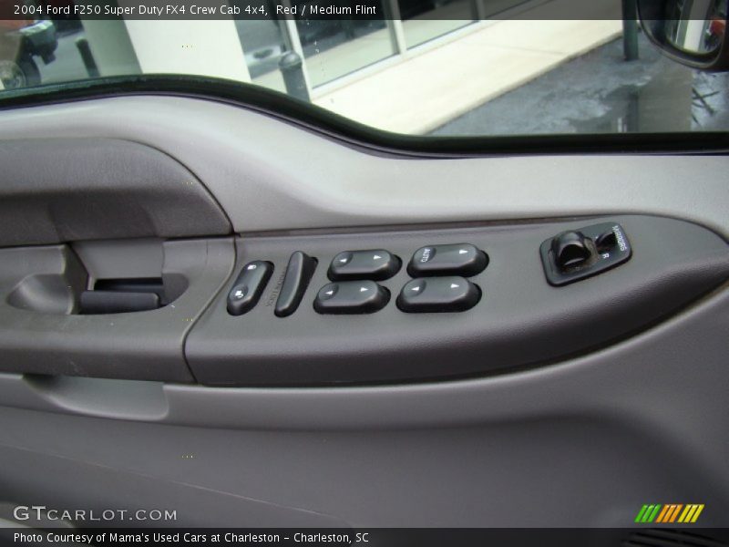 Red / Medium Flint 2004 Ford F250 Super Duty FX4 Crew Cab 4x4