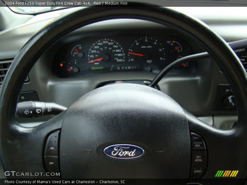 Red / Medium Flint 2004 Ford F250 Super Duty FX4 Crew Cab 4x4