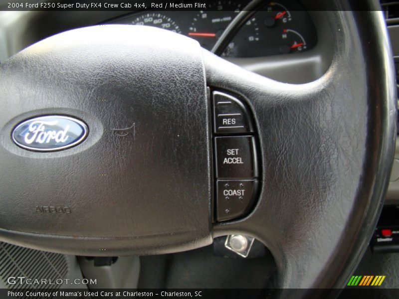 Red / Medium Flint 2004 Ford F250 Super Duty FX4 Crew Cab 4x4
