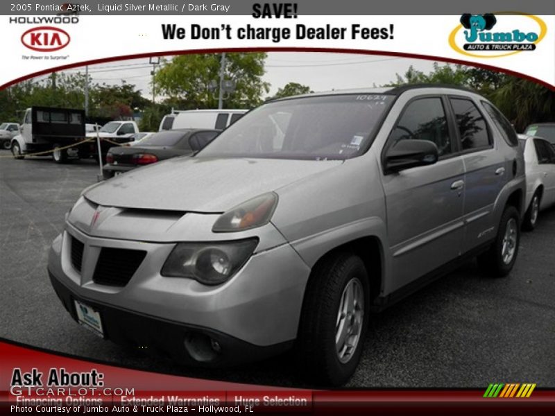 Liquid Silver Metallic / Dark Gray 2005 Pontiac Aztek