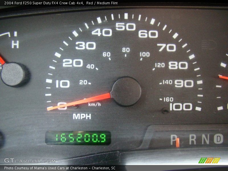 Red / Medium Flint 2004 Ford F250 Super Duty FX4 Crew Cab 4x4