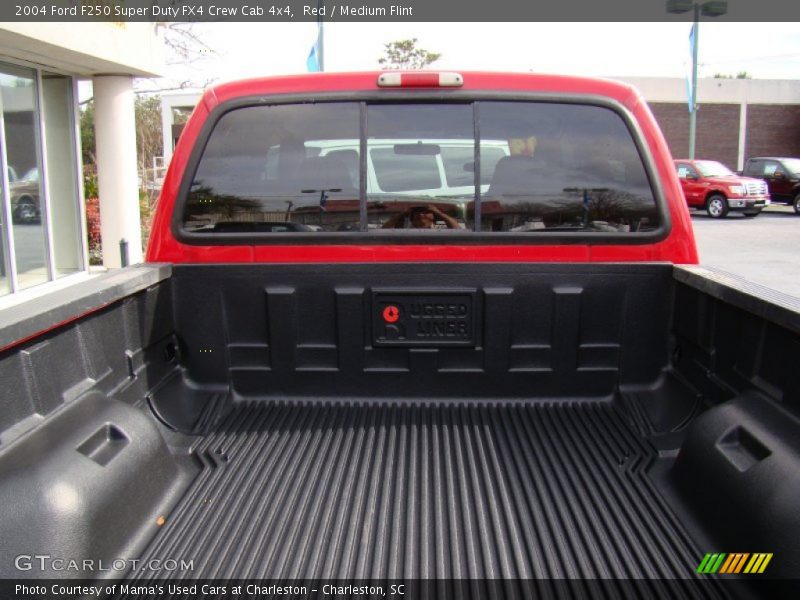 Red / Medium Flint 2004 Ford F250 Super Duty FX4 Crew Cab 4x4