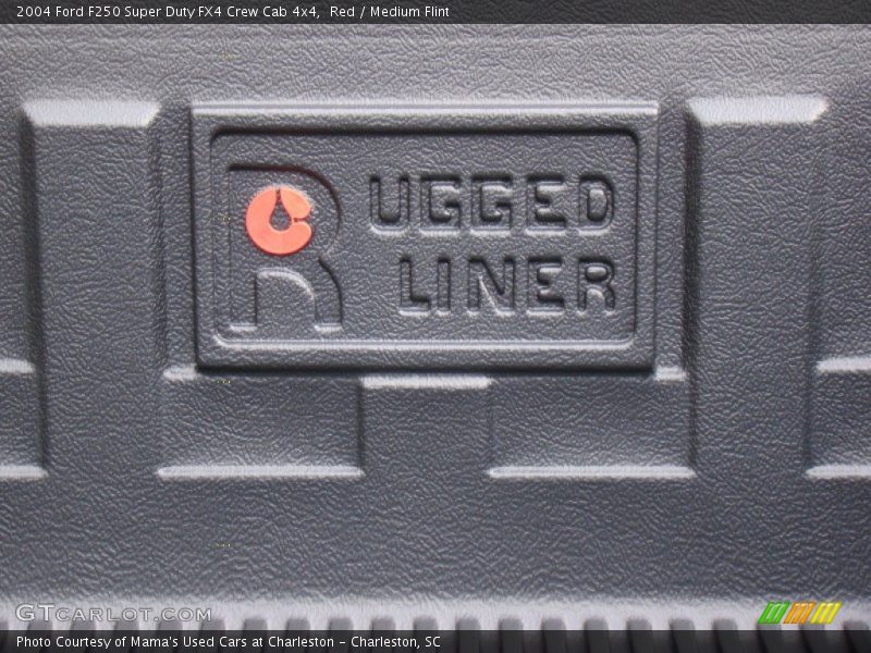 Red / Medium Flint 2004 Ford F250 Super Duty FX4 Crew Cab 4x4
