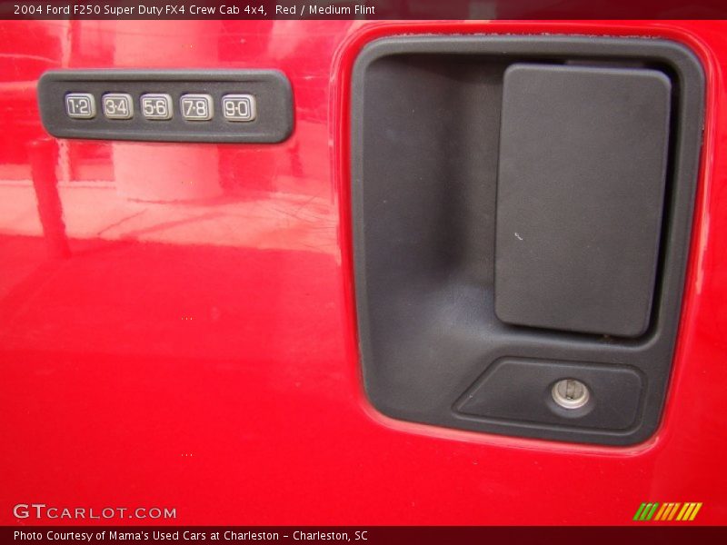 Red / Medium Flint 2004 Ford F250 Super Duty FX4 Crew Cab 4x4