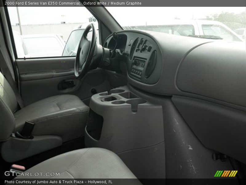 Oxford White / Medium Graphite 2000 Ford E Series Van E350 Commercial