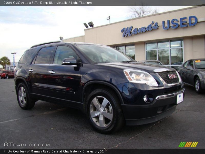 Deep Blue Metallic / Light Titanium 2009 GMC Acadia SLT