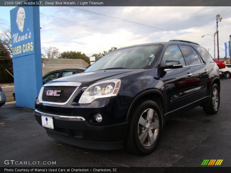Deep Blue Metallic / Light Titanium 2009 GMC Acadia SLT