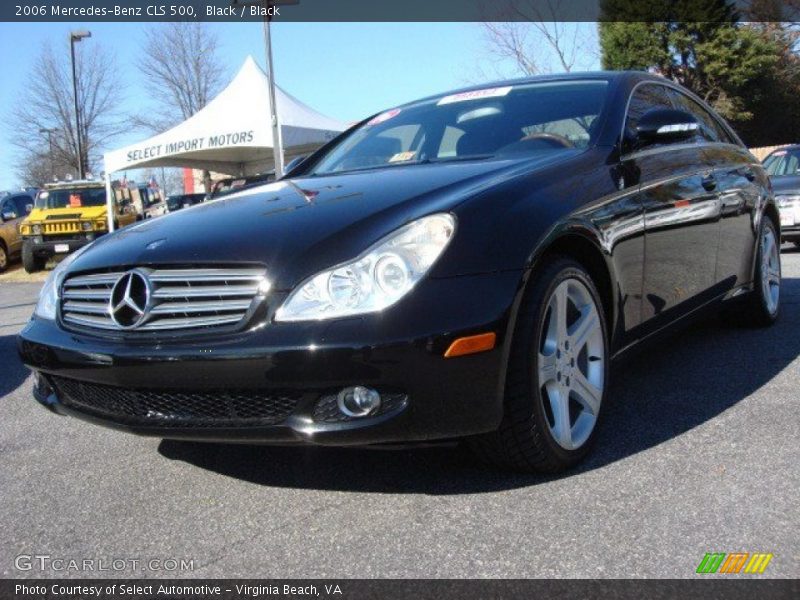 Black / Black 2006 Mercedes-Benz CLS 500