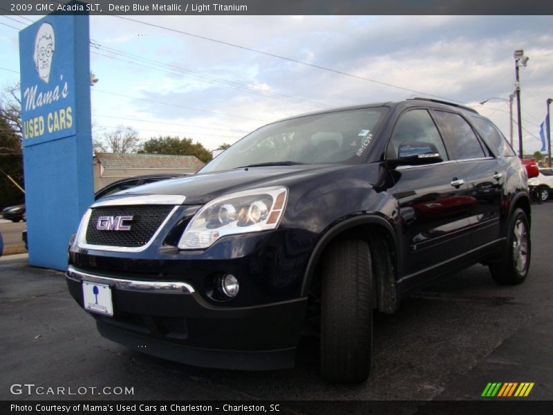 Deep Blue Metallic / Light Titanium 2009 GMC Acadia SLT