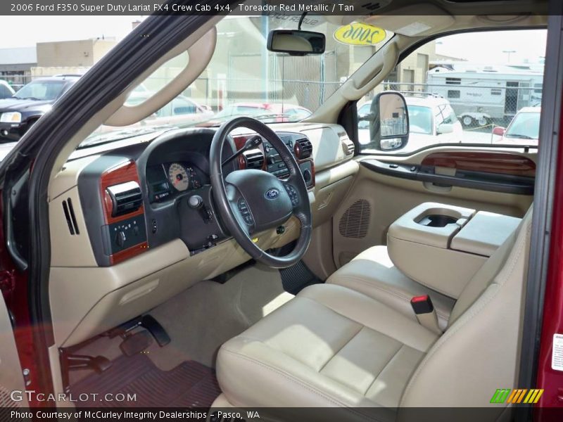 Toreador Red Metallic / Tan 2006 Ford F350 Super Duty Lariat FX4 Crew Cab 4x4