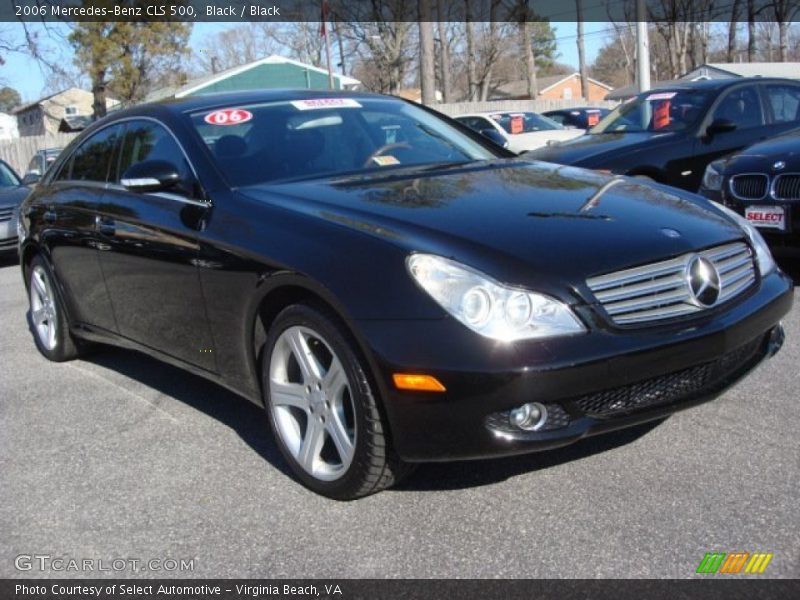 Black / Black 2006 Mercedes-Benz CLS 500