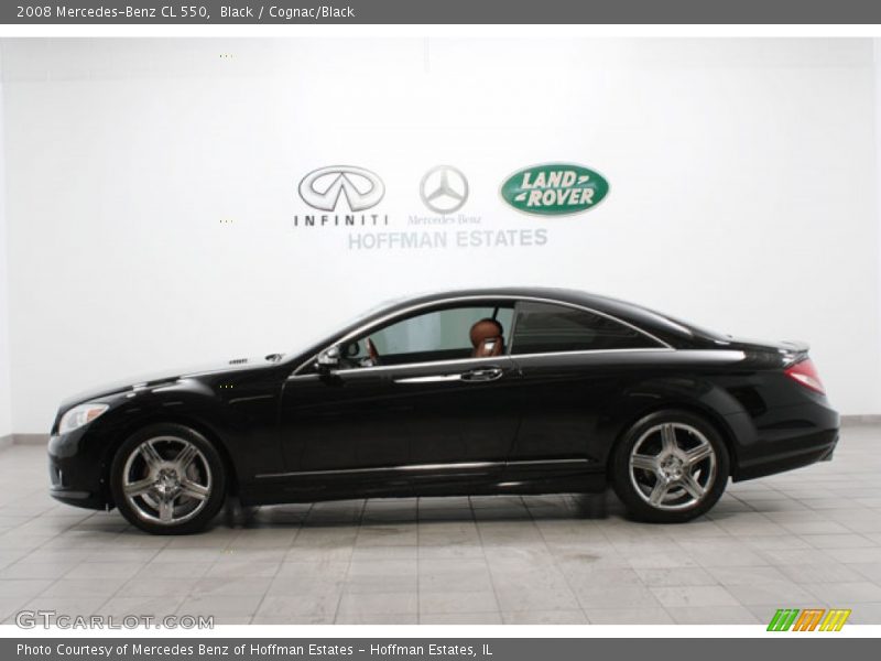 Black / Cognac/Black 2008 Mercedes-Benz CL 550