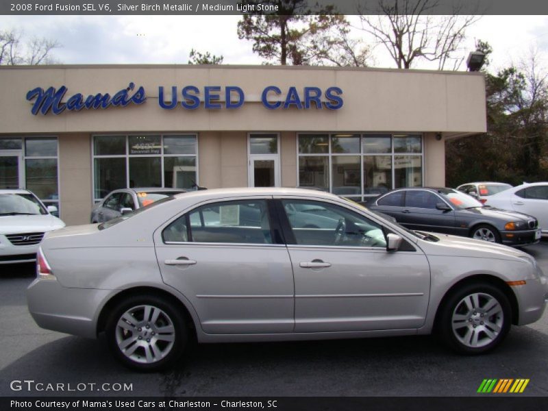 Silver Birch Metallic / Medium Light Stone 2008 Ford Fusion SEL V6