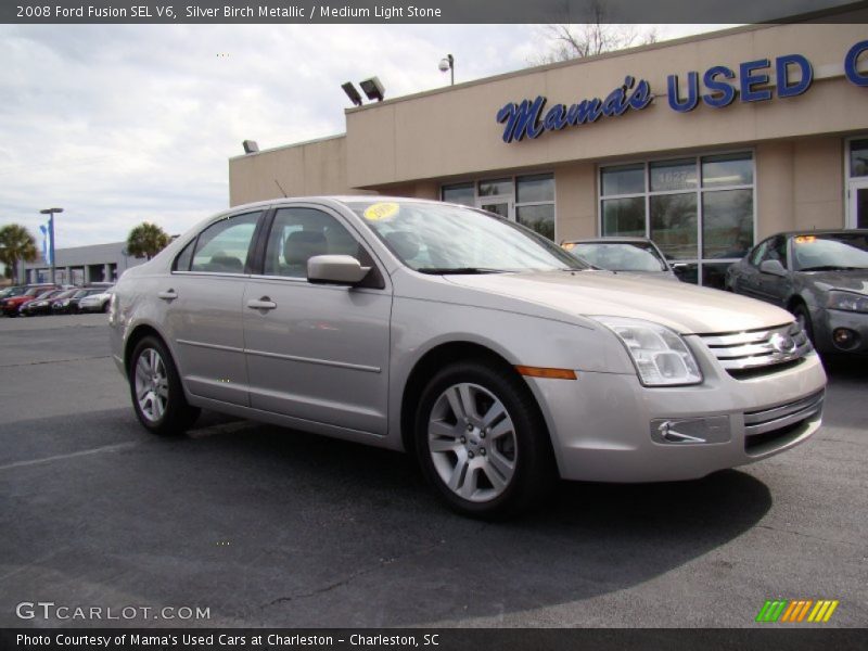 Silver Birch Metallic / Medium Light Stone 2008 Ford Fusion SEL V6