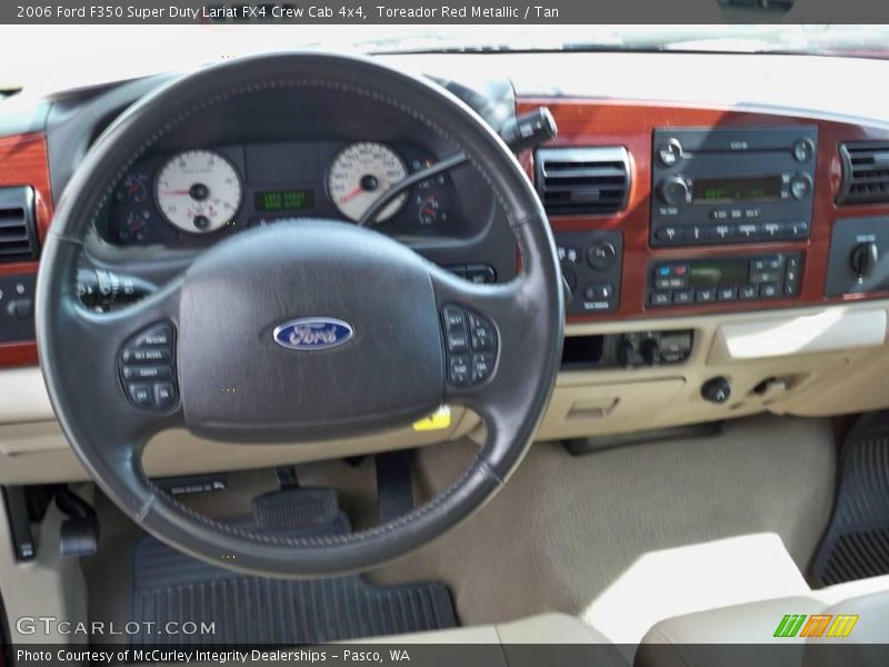 Toreador Red Metallic / Tan 2006 Ford F350 Super Duty Lariat FX4 Crew Cab 4x4