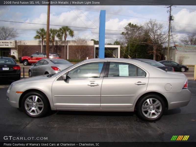 Silver Birch Metallic / Medium Light Stone 2008 Ford Fusion SEL V6