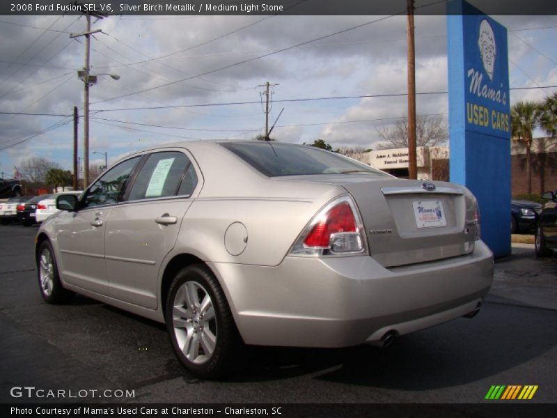 Silver Birch Metallic / Medium Light Stone 2008 Ford Fusion SEL V6