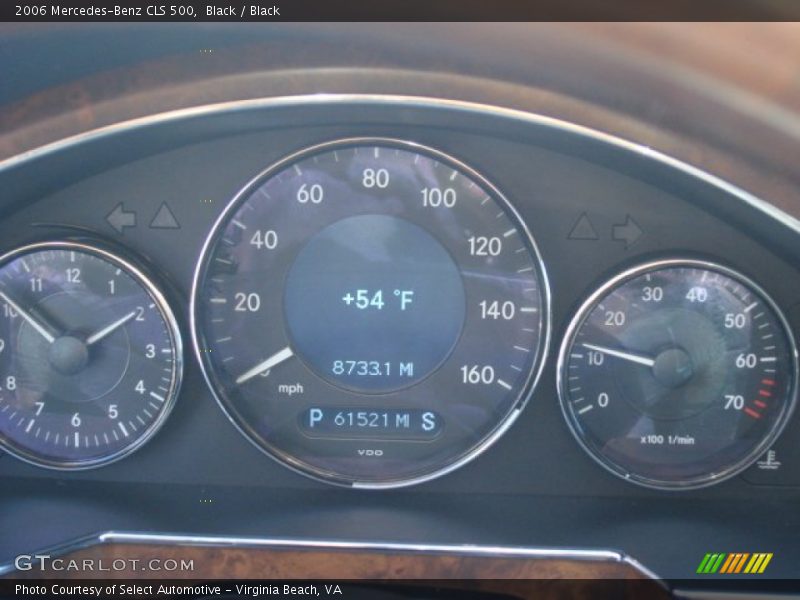 Black / Black 2006 Mercedes-Benz CLS 500