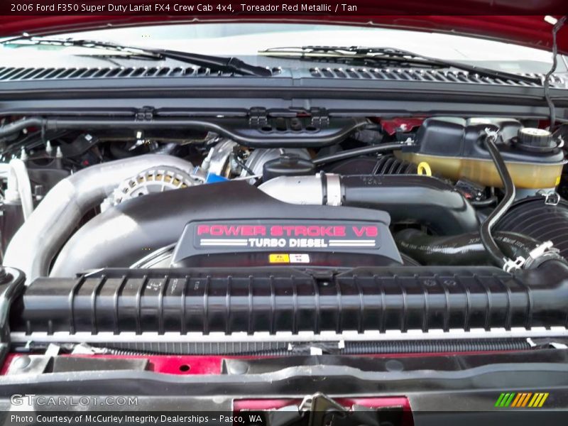 Toreador Red Metallic / Tan 2006 Ford F350 Super Duty Lariat FX4 Crew Cab 4x4