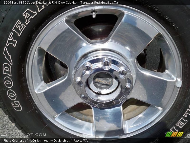 Toreador Red Metallic / Tan 2006 Ford F350 Super Duty Lariat FX4 Crew Cab 4x4