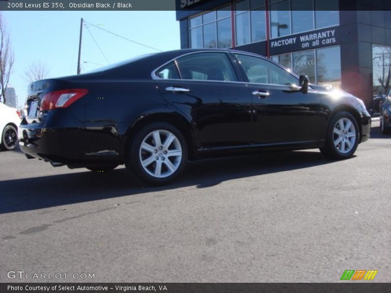 Obsidian Black / Black 2008 Lexus ES 350