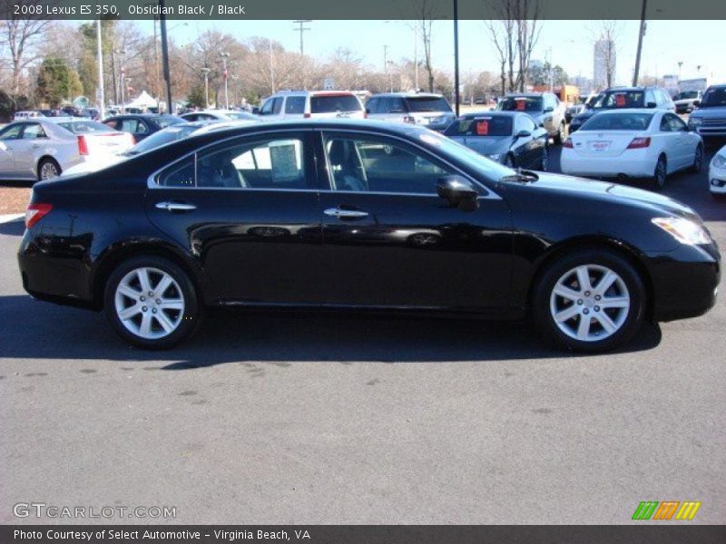 Obsidian Black / Black 2008 Lexus ES 350