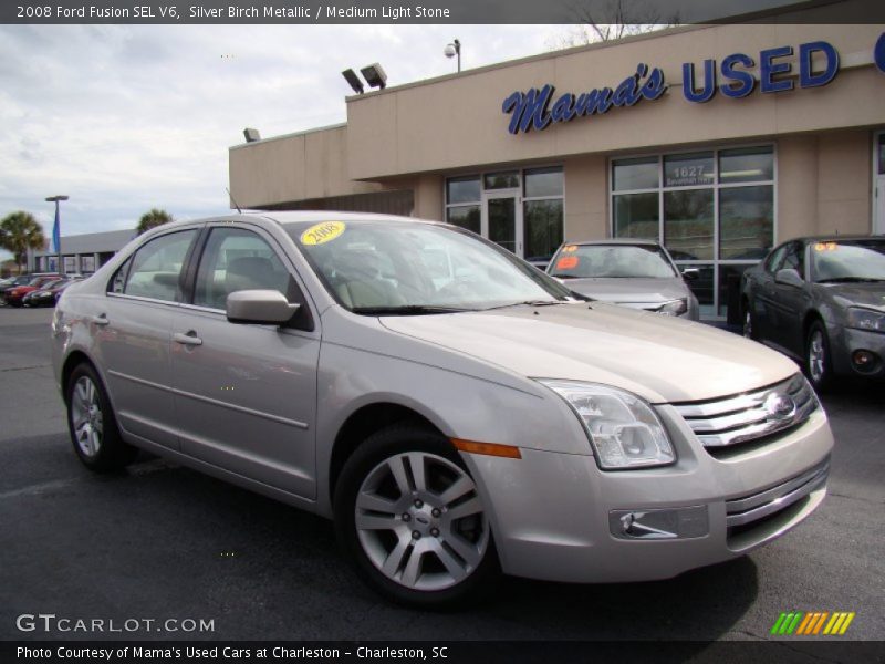 Silver Birch Metallic / Medium Light Stone 2008 Ford Fusion SEL V6