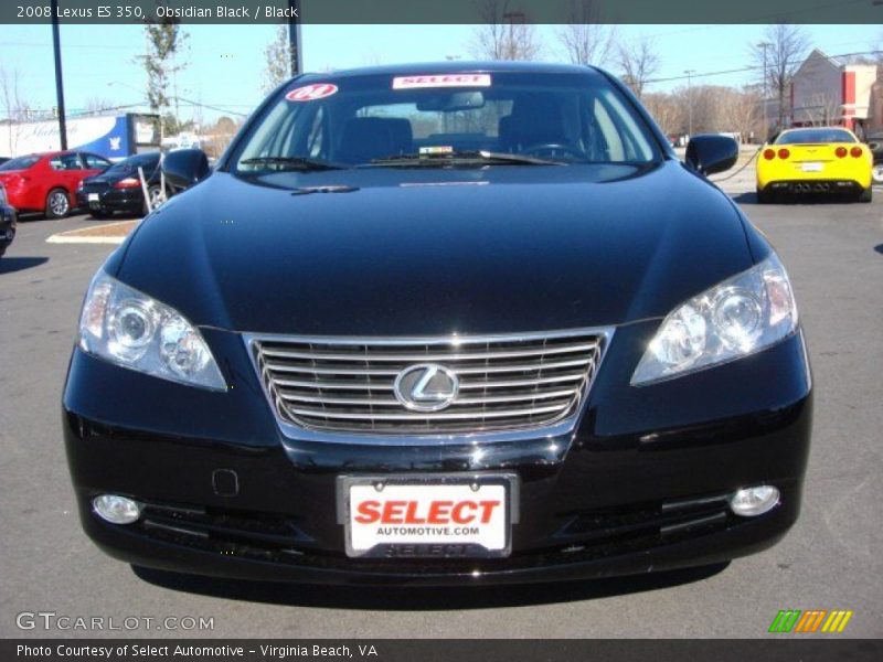 Obsidian Black / Black 2008 Lexus ES 350