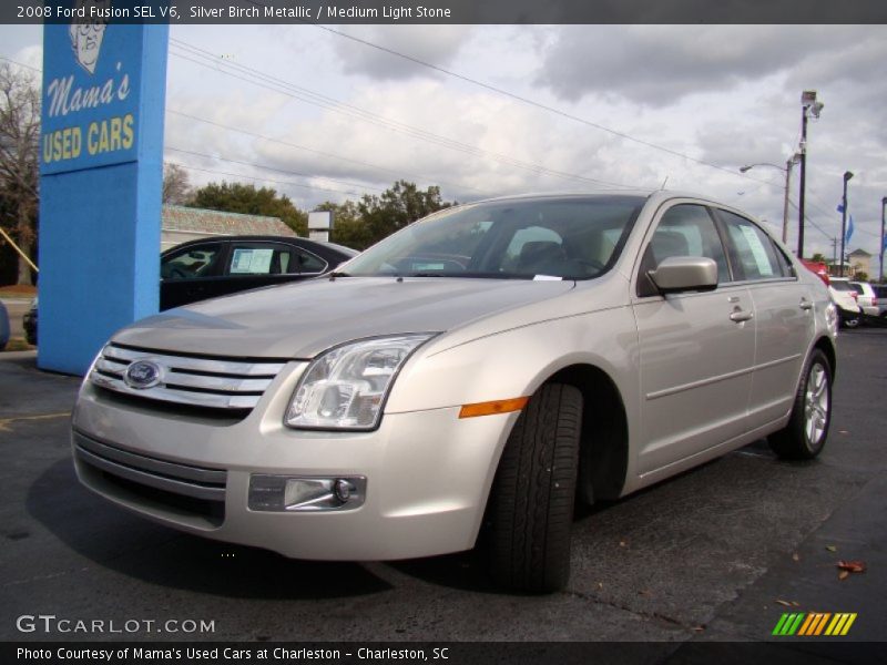 Silver Birch Metallic / Medium Light Stone 2008 Ford Fusion SEL V6