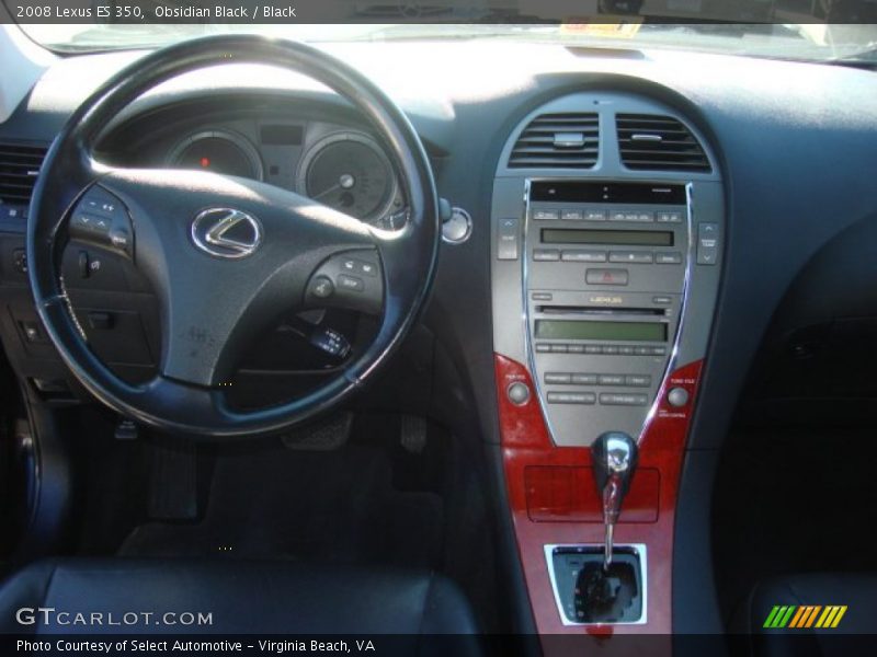 Obsidian Black / Black 2008 Lexus ES 350
