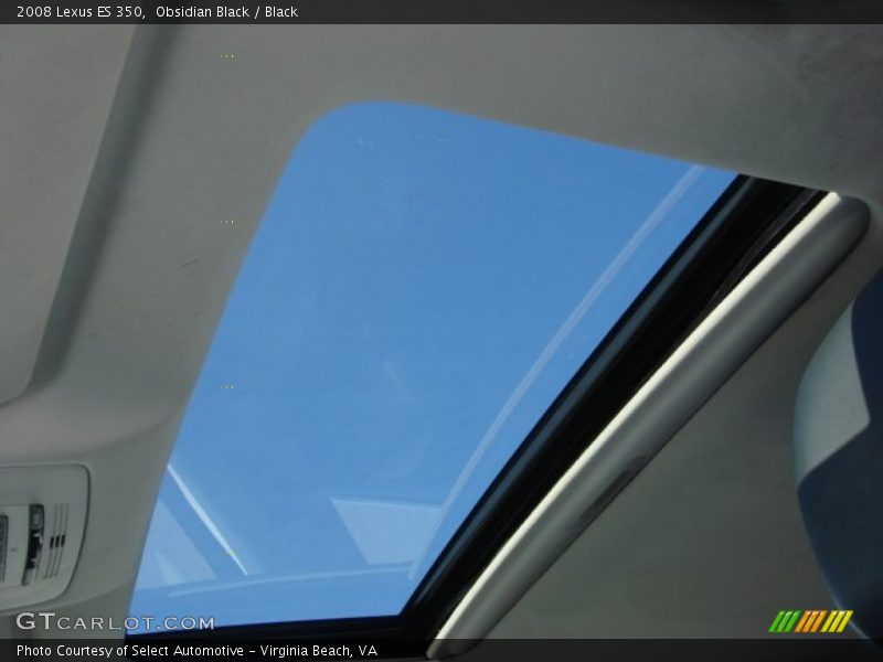 Obsidian Black / Black 2008 Lexus ES 350