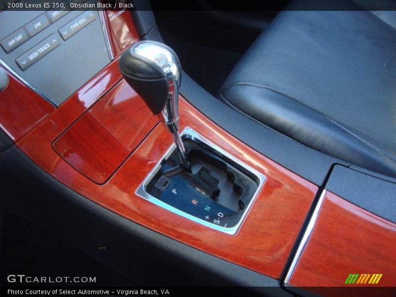 Obsidian Black / Black 2008 Lexus ES 350