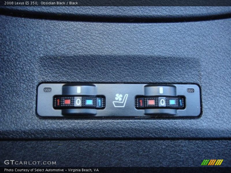 Obsidian Black / Black 2008 Lexus ES 350