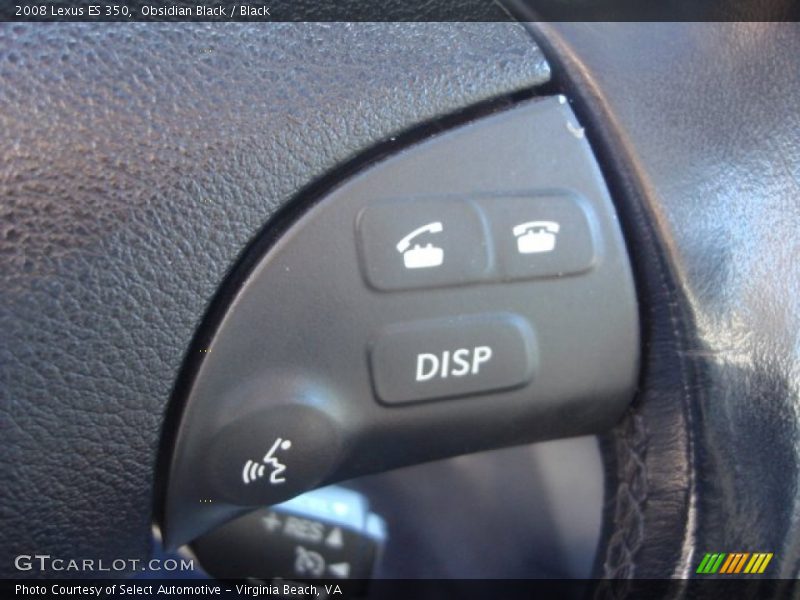 Obsidian Black / Black 2008 Lexus ES 350