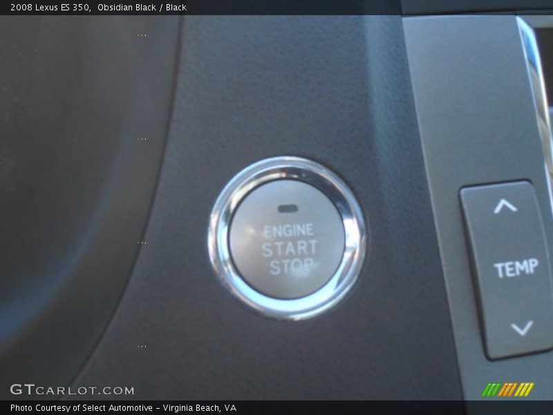Obsidian Black / Black 2008 Lexus ES 350