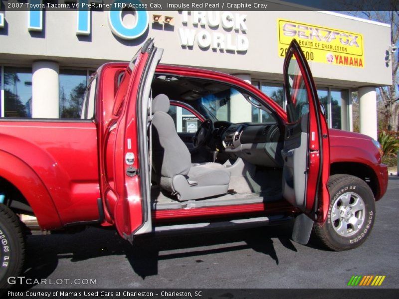 Impulse Red Pearl / Graphite Gray 2007 Toyota Tacoma V6 PreRunner TRD Access Cab