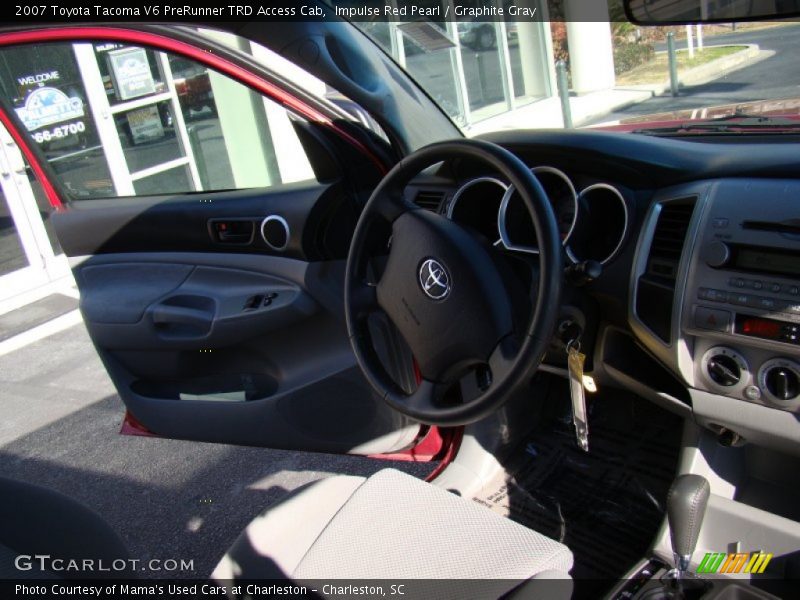 Impulse Red Pearl / Graphite Gray 2007 Toyota Tacoma V6 PreRunner TRD Access Cab