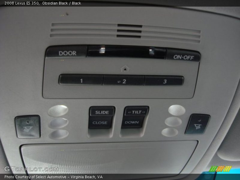 Obsidian Black / Black 2008 Lexus ES 350