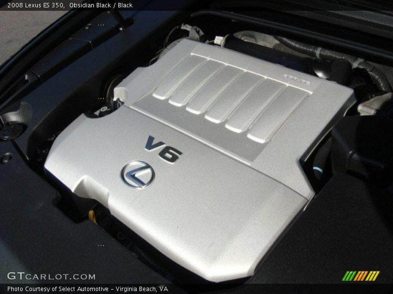 Obsidian Black / Black 2008 Lexus ES 350