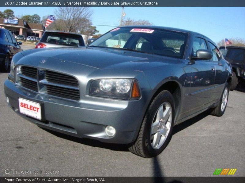 Silver Steel Metallic / Dark Slate Gray/Light Graystone 2007 Dodge Charger R/T AWD