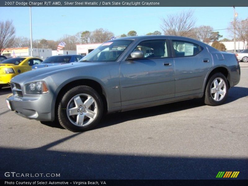Silver Steel Metallic / Dark Slate Gray/Light Graystone 2007 Dodge Charger R/T AWD