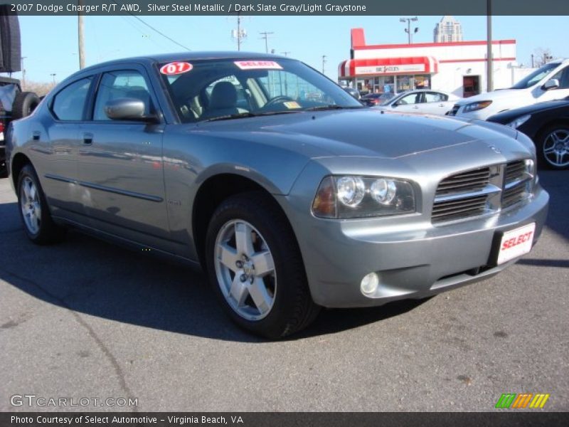Silver Steel Metallic / Dark Slate Gray/Light Graystone 2007 Dodge Charger R/T AWD