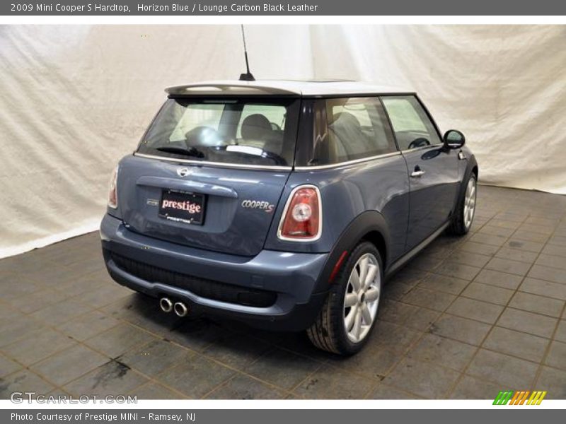 Horizon Blue / Lounge Carbon Black Leather 2009 Mini Cooper S Hardtop