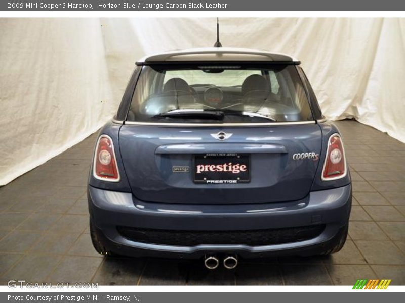 Horizon Blue / Lounge Carbon Black Leather 2009 Mini Cooper S Hardtop