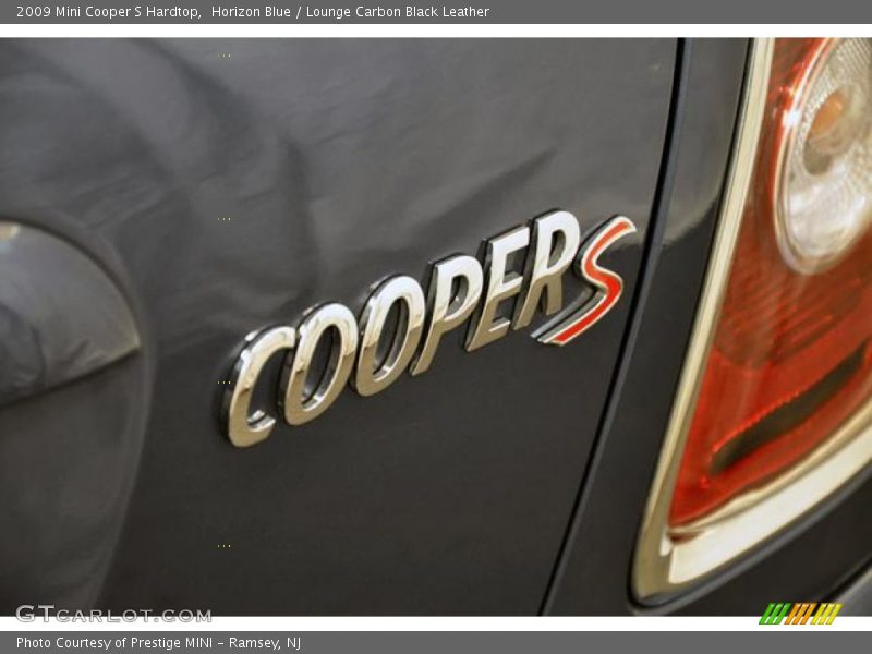 Horizon Blue / Lounge Carbon Black Leather 2009 Mini Cooper S Hardtop