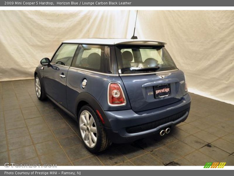 Horizon Blue / Lounge Carbon Black Leather 2009 Mini Cooper S Hardtop