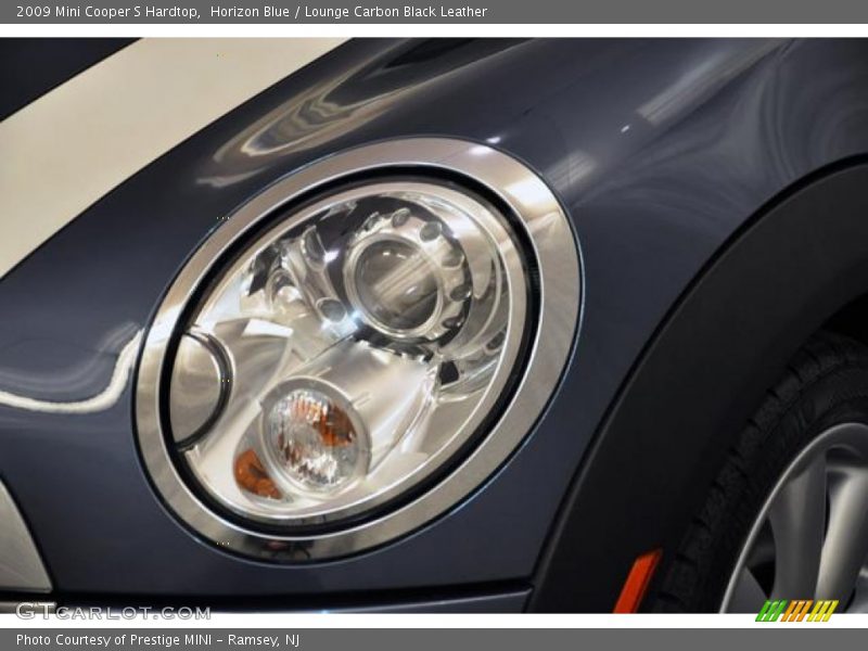 Horizon Blue / Lounge Carbon Black Leather 2009 Mini Cooper S Hardtop